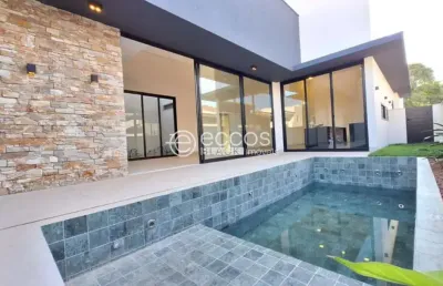 Casa em condomínio à venda, 4 quartos, 4 suítes, 2 vagas, gávea - uberlândia/mg