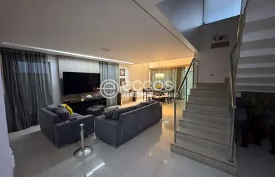 Casa em condomínio para aluguel, 3 quartos, 3 suítes, 2 vagas, nova uberlândia - uberlândia/mg