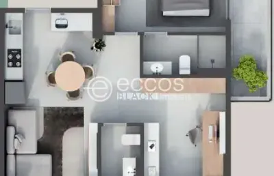 Apartamento à venda, 1 quarto, 1 suíte, 1 vaga, martins - uberlândia/mg