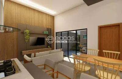 Casa à venda, 2 quartos, 1 suíte, 2 vagas, shopping park - uberlândia/mg
