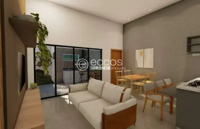 Casa à venda, 2 quartos, 1 suíte, 2 vagas, shopping park - uberlândia/mg