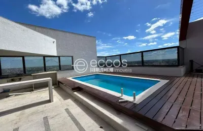 Cobertura para aluguel, 4 quartos, 4 suítes, 5 vagas, fundinho - uberlândia/mg