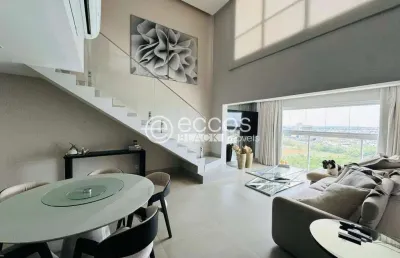 Cobertura à venda, 3 quartos, 3 suítes, 3 vagas, jardim karaíba - uberlândia/mg