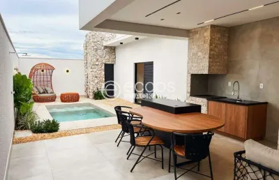 Casa em condomínio à venda, 3 quartos, 3 suítes, 4 vagas, laranjeiras - uberlândia/mg