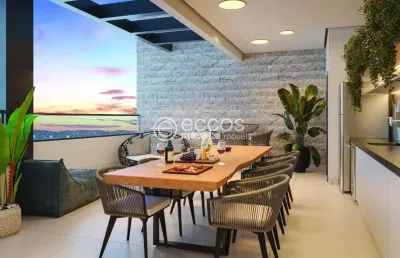 Cobertura à venda, 4 quartos, 4 suítes, 3 vagas, santa mônica - uberlândia/mg