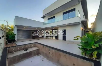 Casa em condomínio para aluguel, 5 quartos, 5 suítes, 4 vagas, laranjeiras - uberlândia/mg