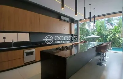 Casa em condomínio para aluguel, 3 quartos, 3 suítes, 4 vagas, nova uberlândia - uberlândia/mg