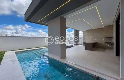 Casa em condomínio à venda, 4 quartos, 4 suítes, 5 vagas, jardim sul - uberlândia/mg