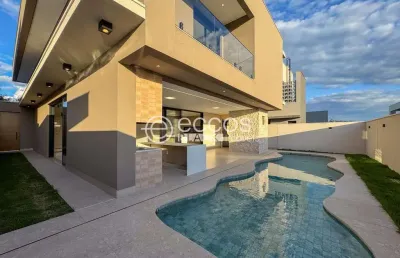 Casa em condomínio à venda, 4 quartos, 4 suítes, 5 vagas, jardim sul - uberlândia/mg