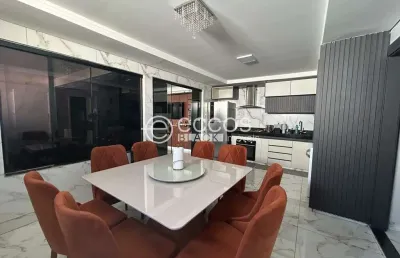 Casa em condomínio à venda, 3 quartos, 1 suíte, 2 vagas, aclimação - uberlândia/mg