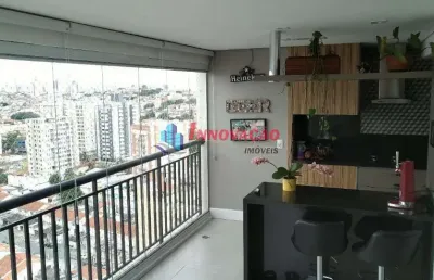 Apartamento em condomínio para venda no bairro vila dom pedro ii, 3 dorm, 1 suíte, 2 vagas, 108 m