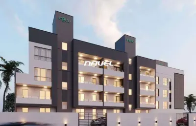Apartamento quadra mar à venda no bairro meia praia