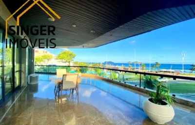 Aptº luxo, jd. oceânico/barra da tijuca, mega varanda, 4 quartos (3 suítes), salão em 3 ambientes, 6 banheiros, 4 vagas - 377m² - rio de janeiro/rj.