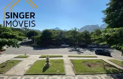 Apartamento à venda, barra da tijuca, rio de janeiro/rj, 3 quartos (1 suíte), escritório, sala ampla, lavabo, 2 vagas de garagem, 196 m² e varandão