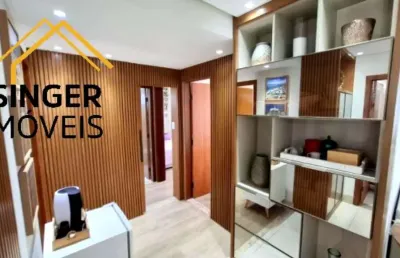Cobertura duplex, 'porteira fechada', 4 quartos (3 suítes), 210 m², vista mar, 3 vagas, closet, recém reformado, dependência, infraestrutura completa