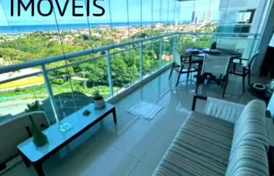 Oportunidade: apartamento à venda em piatã (salvador/ba), 4 quartos, 4 suítes, nascente, vista mar, 2 salas, 5 banheiros, 144m², 3 vagas de garagem,