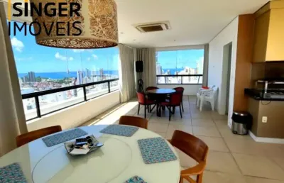 Belíssimo aptº cobertura duplex na graça-ssa/ba: 4 quartos (4 suítes), 3 salas, 7 banheiros, 4 vagas de garagem, depósito, 400m², piscina e vista mar