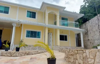 Casa mansão porteira fechada à venda, 6 quartos, 2 suítes, área gourmet, piscina – taquara
