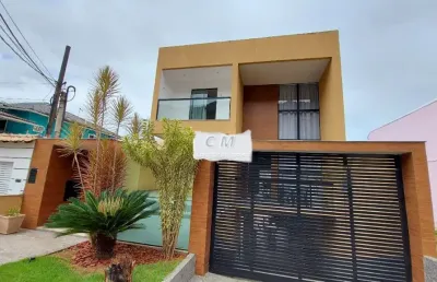 Casa moderna à venda, 4 suítes + área gourmet - taquara