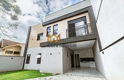 Sobrado em condomínio no santa cândida de frente para a rua 3 suites.