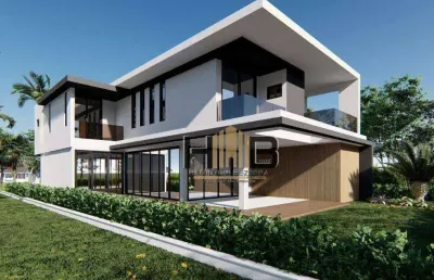 Casa na cidade alpha - eusébio, ceará - com 5 dormitórios à venda, 355 m² por r$ 2.650.000