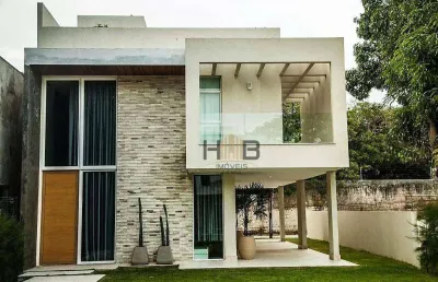 Carmel bosque duo - casa duplex à venda na sabiaguaba, 3 suítes, alto luxo, condomínio fechado, valor r$ 1.349.300,00 - fortaleza.