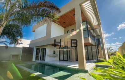 Casa na cidade alpha - condomínio alphaville ceará 1 com 4 suítes à venda, 331 m² por r$ 2.690.000 - santo antonio - eusébio/ce