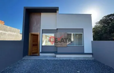 Casa com 2 dormitórios à venda, 47 m² por r$ 250.000,00 - jardim da barra - itapoá/sc