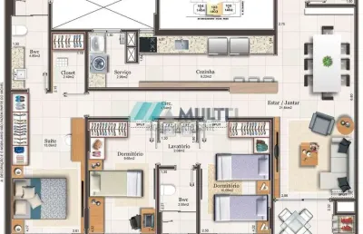 Apartamento com 3 quartos à venda na Avenida Brigadeiro da Silva Paes, 724, Campinas, São José