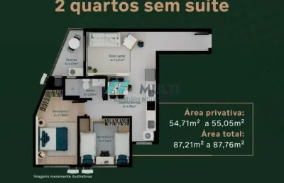Apartamento à venda no bairro cachoeira do bom jesus - florianópolis/sc