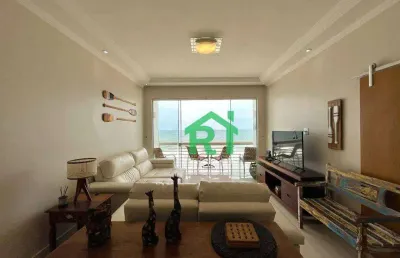 Apartamento frente mar, 3 dormitórios (3 suítes), 1 vaga, pitangueiras, guarujá/sp