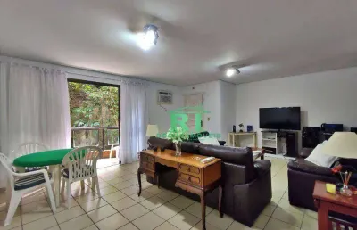 Apartamento, 3 dormitórios sendo 2 suítes, 2 vagas, área de lazer, praia do tombo, guarujá/sp