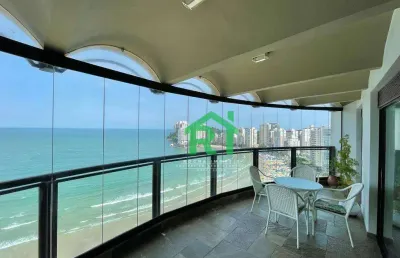 Apartamento frente mar com 3 quartos (3 suítes), 2 vagas e lazer à venda em jardim astúrias, guarujá | rocha imóveis guarujá