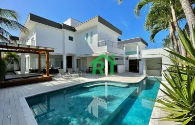 Casa com 6 dormitórios à venda, 470 m² por r$ 4.000.000,00 - acapulco - guarujá/sp