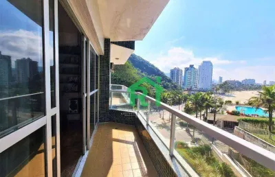 Apartamento com 3 dormitórios para alugar, 135 m² por r$ 4.000,00/mês - pitangueiras - guarujá/sp