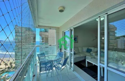 Apartamento beira mar, 2 dormitórios (1 suíte), 2 vagas, lazer, jardim astúrias - guarujá/sp