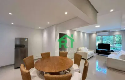 Apartamento beira mar, reformado, 3 dormitórios (1 suíte), 2 vagas, jardim astúrias, guarujá/sp