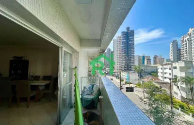 Apartamento com 2 dormitórios, 1 vaga, jardim astúrias, guarujá/sp