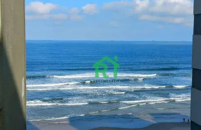 Apartamento frente mar, 2 dormitórios, 1 vaga, 110 m², à venda por r$ 800.000 - pitangueiras - guarujá/sp