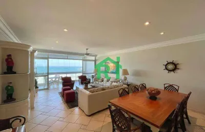 Apartamento frente mar, 3 dormitórios (2 suítes), 1 vaga, pitangueiras, guarujá/sp