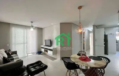 Apartamento frente mar, 3 dormitórios (1 suíte), 2 vagas, área de lazer, jardim astúrias, guarujá/sp