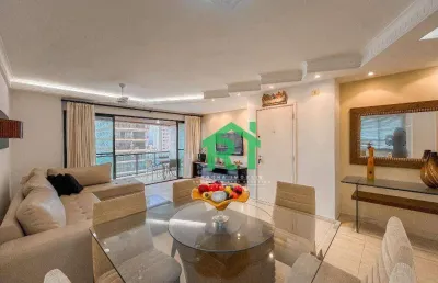 Apartamento 3 quartos (1 suíte master).  em praia das astúrias - guarujá/sp