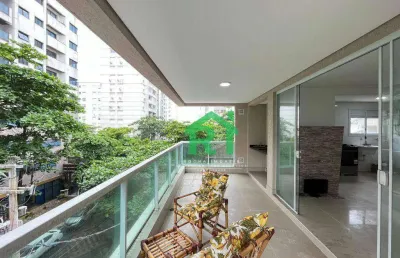 Apartamento com 3 dormitórios,  aluguel por r$ 6.200,00/mês - pitangueiras - guarujá/sp