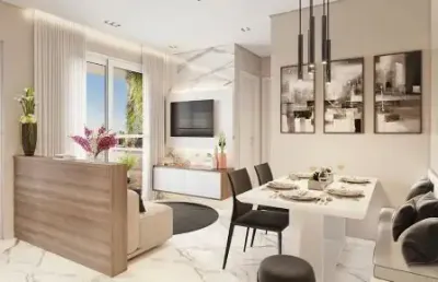 Apartamento novo e pronto com 2 quartos e vaga em vila esperança