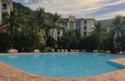 Apartamento no wembley tênis ubatuba de 1 dormitório à venda ( mobiliado)