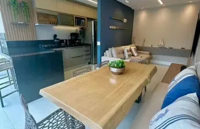 Apartamento dois dormitórios toninhas mobiliado e decorado