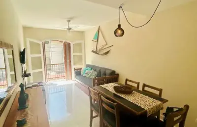 Apartamento duplex dois dormitórios mobiliado à venda na praia grande