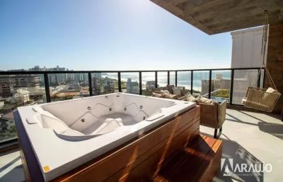 Apartamento com 1 suíte master e 3 suítes na praia brava em itajaí