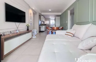 Apartamento semi mobiliado com 1 suíte e 2 dormitórios no centro de itajaí