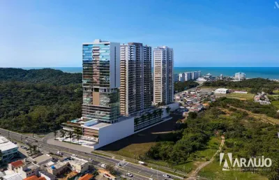 Apartamento com 1 suíte e 2 dormitórios na praia brava em itajaí
